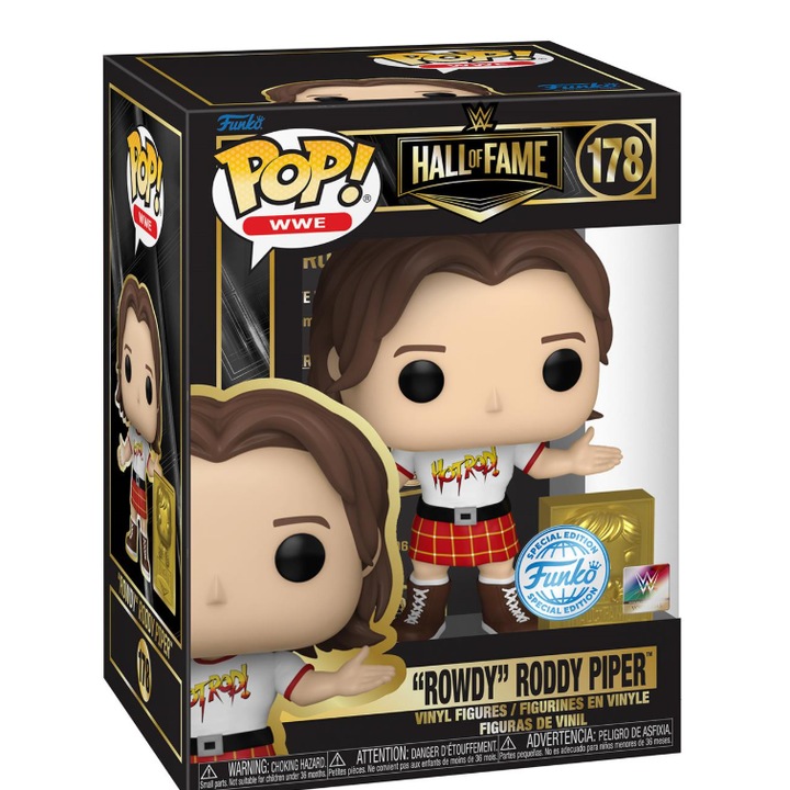 Funko POP фигура, WWE Hall of Fame, Roddy "Rowdy" Piper, 20x30cm, специално издание
