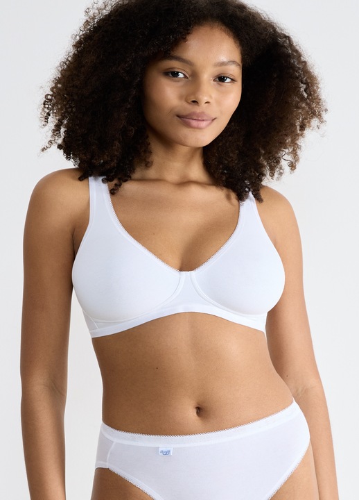 SLOGGI BASIC+ Sutien fara armatura alb, Alb