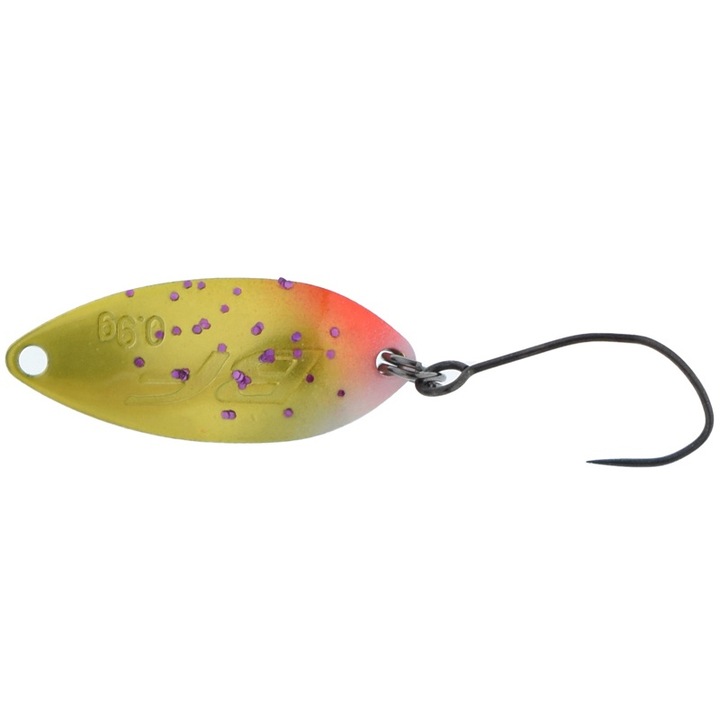 Rodio Craft Blinde Flanker 22mm 0,9g 94 oszcilláló kanál, pisztráng horgászathoz, pisztráng terület