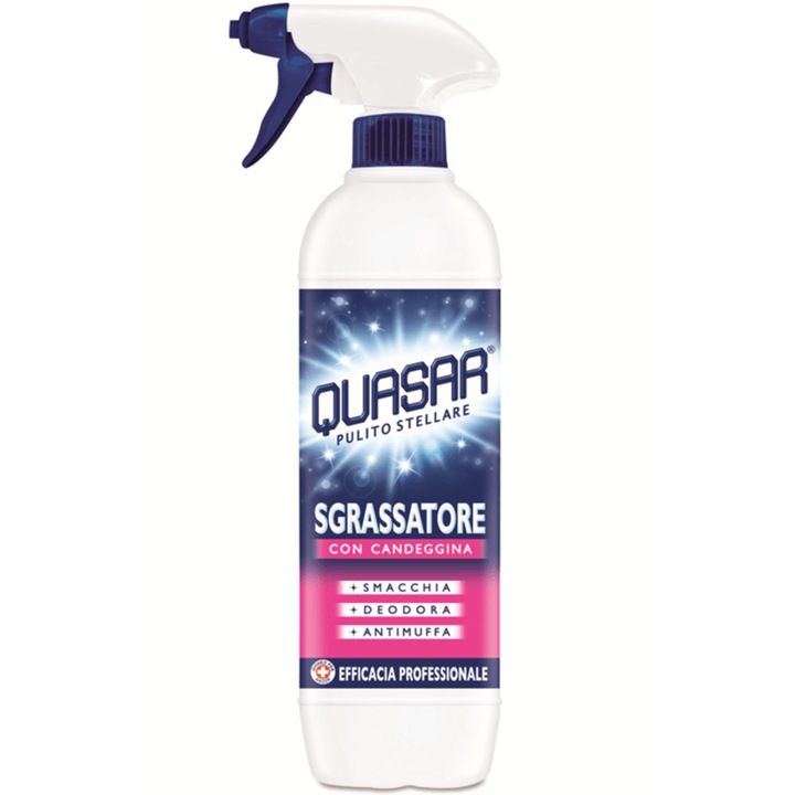 Univerzális zsíroldó fehérítővel Quasar Sgrassatore con Candeggina 580ml