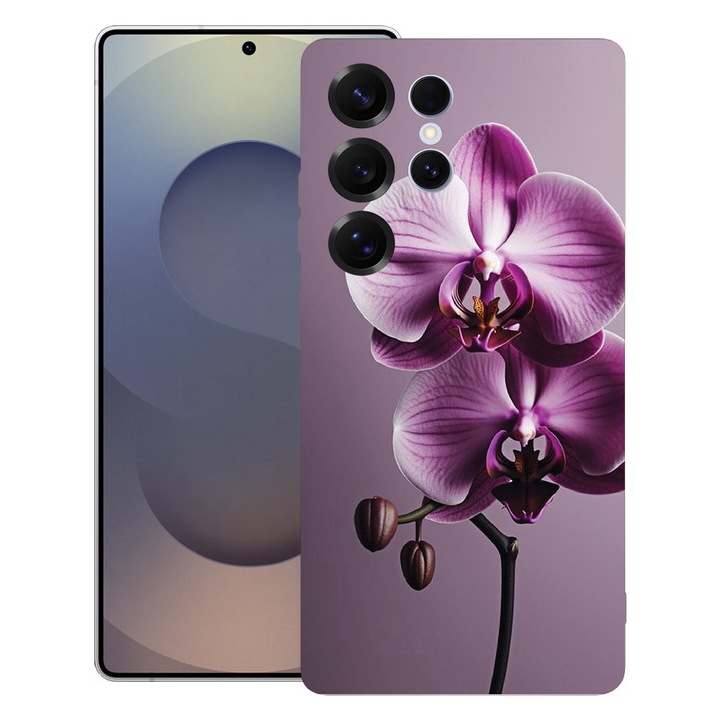 BestCase® Husa pentru Samsung Galaxy S25 Ultra, Premium Slim Silicon 1.2MM, Pink Orchid, Microfibra in interior, Antisoc, Protectie camera si ecran, 1938308 PB 1405