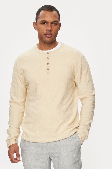 Férfi pulóver, Indicode, 303782948, Pamut, Bézs, Bézs