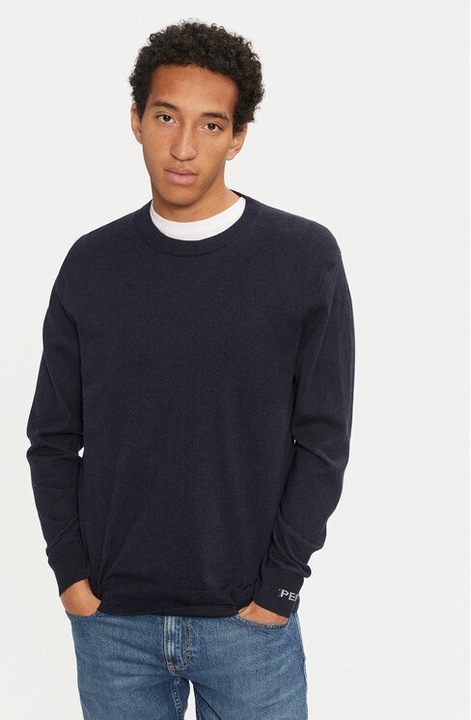 Férfi pulóver, Pepe Jeans, 304415890, Pamut, Kék, Kék