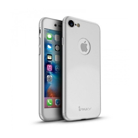 Husa Ipaky 360 pentru iPhone 7/iPhone 8 Silver