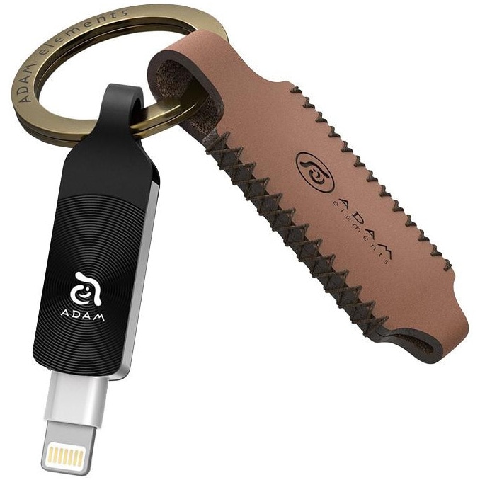 Memorie USB Lightning Adam Elements iKlips Duo+, MFI, USB 3.1, 32GB, Negru