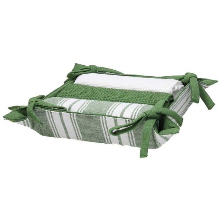 Set 3 Prosoape+Cos Textil Verde Tognana