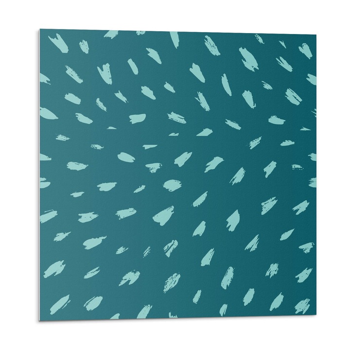 Öntapadó csempék, Wallfluent, Absztrakt folt minta, Türkiz, 20x20x20, 010310410020000033512