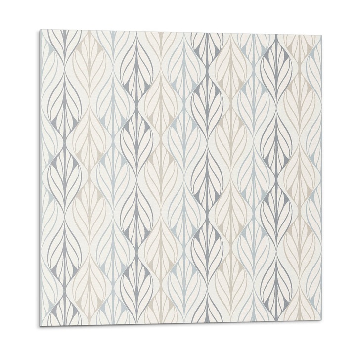 Öntapadó csempék, Wallfluent, Levélminta rombuszokban, Bézs, 20x20x20, 010310410020000033467