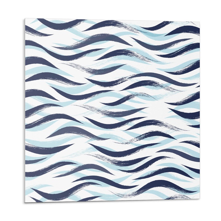 Öntapadó csempék Wallfluent Hullámok dinamikus mozgásban Kék 20x20x20 010310410020000033371