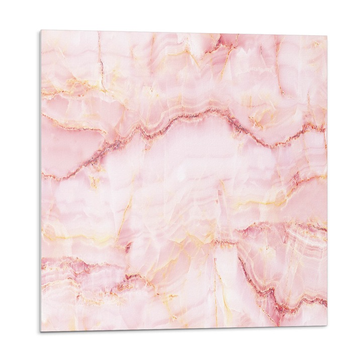 Öntapadó csempék, Wallfluent, Márvány minta hullámokkal, Rózsaszín, 20x20x20, 010310410020000029792