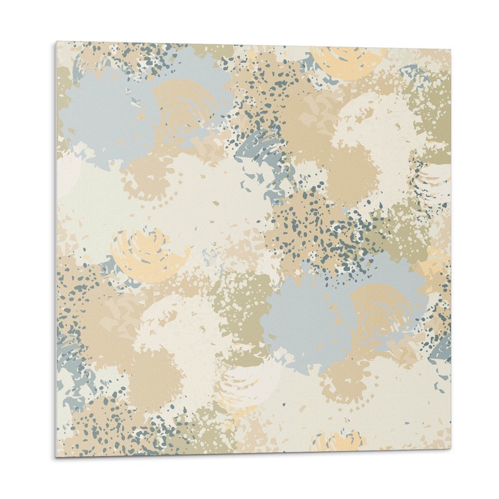 Öntapadó dekoratív panel, Wallfluent, Absztrakt foltok és formák, Bézs, 4x50x50, 010310410040000033434