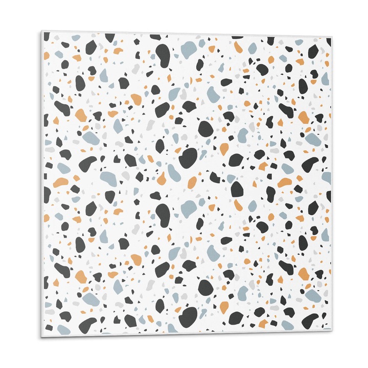 Öntapadó csempék, Wallfluent, Varrat nélküli mintát absztrakt foltokkal, Fehér, 20x20x20, 010310410020000077421