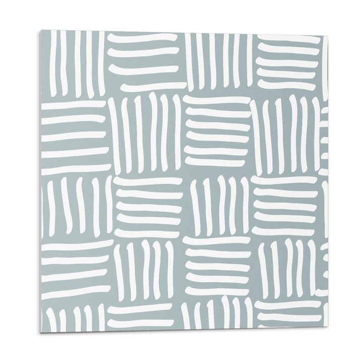 Öntapadó csempék, Wallfluent, Geometriai vonal minta, Szürke, 20x20x20, 010310410020000033538