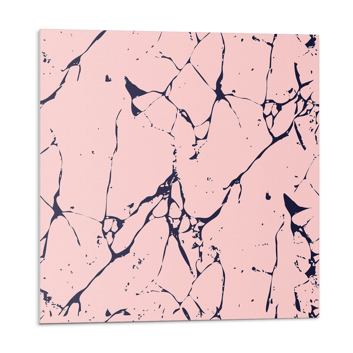 Öntapadó csempék, Wallfluent, Absztrakt márvány minta, Rózsaszín, 20x20x20, 010310410020000074201