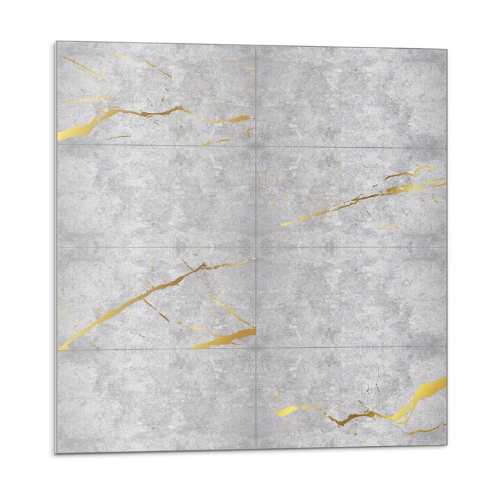 Öntapadó csempék, Wallfluent, Elegáns márvány minta, Szürke, 20x20x20, 010310410020000057090