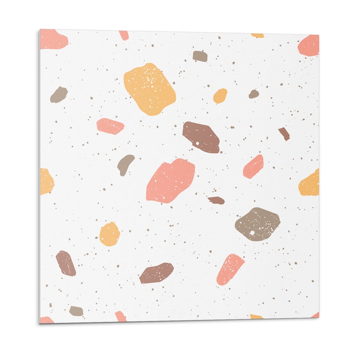 Öntapadó csempék, Wallfluent, Absztrakt minta foltok, Fehér, 20x20x20, 010310410020000033536