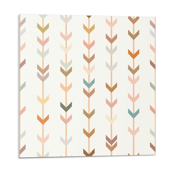 Öntapadó csempék, Wallfluent, Függőleges nyíl minta, Bézs, 20x20x20, 010310410020000274960