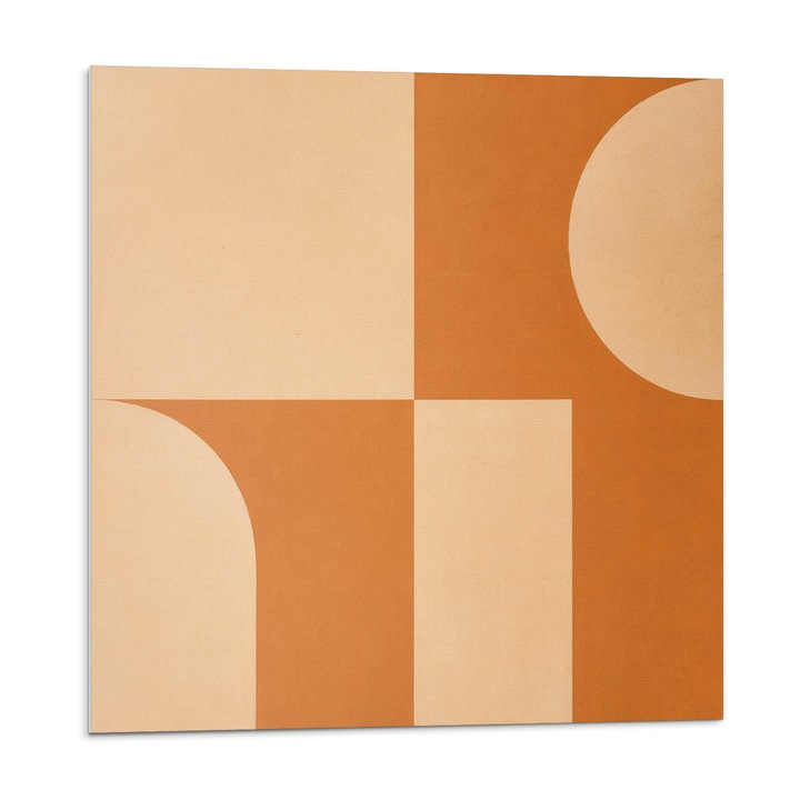 Öntapadó csempék, Wallfluent, Absztrakt geometrikus minta, Narancssárga, 20x20x20, 010310410020000283028