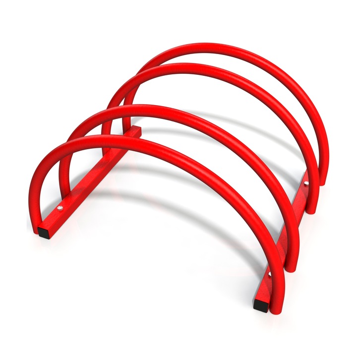 Уличен велосипеден багажник с 2 гнезда - модел 0022-2 Червен