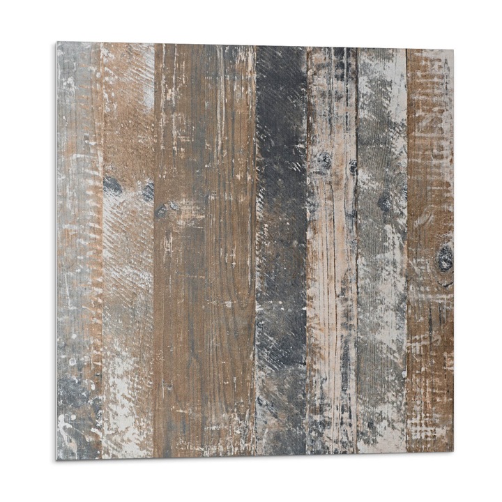 Faianta autocolanta, Wallfluent, Placi in stil natural, Maro, 20x20x20, 010310410020000283187