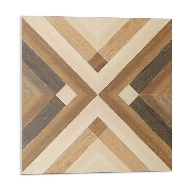 Faianta autocolanta, Wallfluent, Model geometric in carouri, Maro, 20x20x20, 010310410020000283204