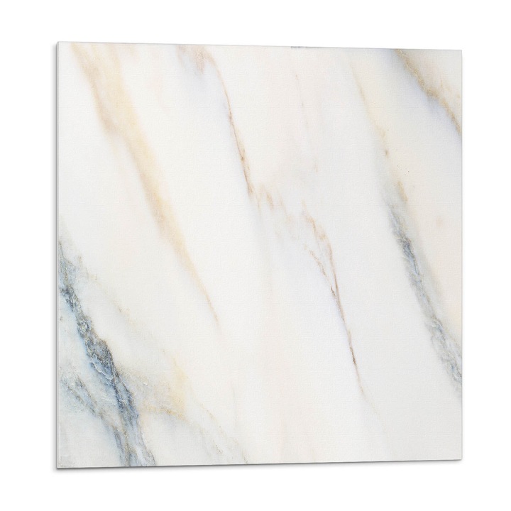 Dekoratív vinil panel, Wallfluent, Elegáns márvány minta, Fehér, 4x50x50, 010310410040000283296