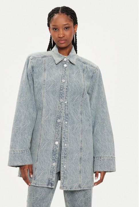 Női ing, Gestuz, 304376795, Pamut, Kék, Kék