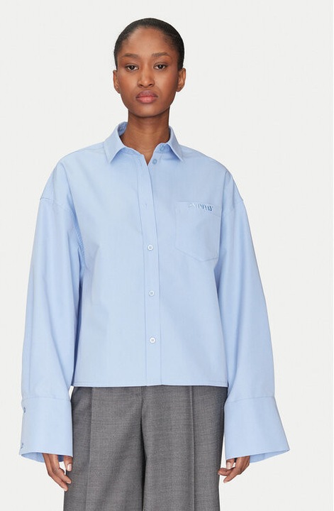 Női ing, 2Ndday, 305214324, Pamut/Újrahasznosított poliészter, Kék, Kék