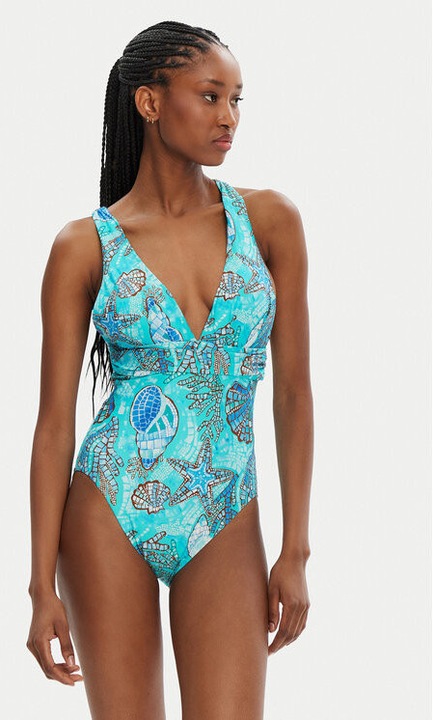 Costum de baie dama, Seafolly, 304990830, Nylon/Elastan, 34 EU, Verde