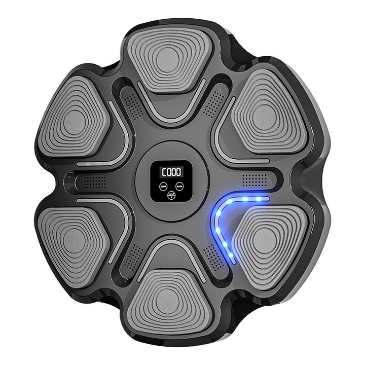 Музикална кутия, монтируема на стена, Flippy, черна, високоговорител, Bluetooth, LED осветление, 38 x 27 x 32 см, включени ръкавици