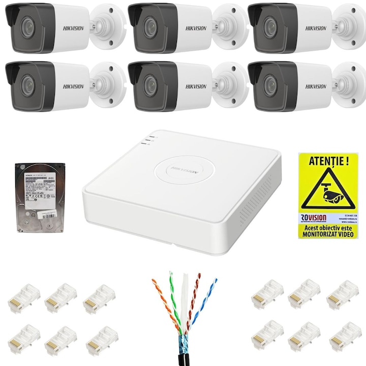 Kit supraveghere 16 camere exterior IR 80m