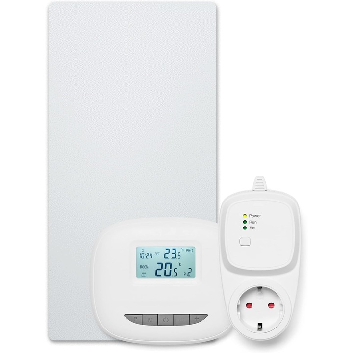 Panou radiant Bosch Heat Infrared HI4000P, 700W, 120 x 60 cm, montaj pe perete, alb