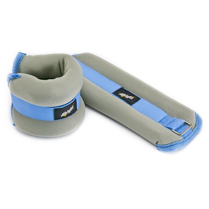 Greutati fitness, Allto Sport, set 2x0,75kg, neopren, pentru incheieturi si glezne
