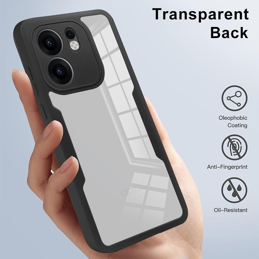 Husa + Folie pentru Oppo Reno13 F 4G / Reno13 F 5G / Reno13 FS 5G, SKYDDAR INNOVATION, [Pachet 360°] ColorVerse, Mov, set cu sticker