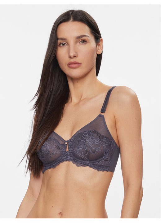 Дамски сутиен, Triumph, 303314361, Полиамид/Еластан/Полиестер, Сив, Сив