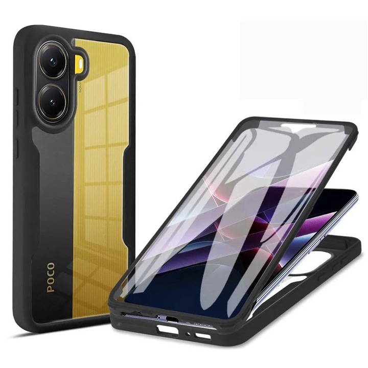 Калъф за Xiaomi Poco X7 Pro - Smartphosis ColorVerse 360 - Удароустойчив - Черен