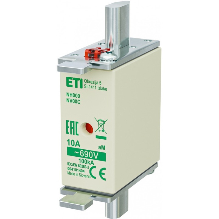Предпазител NH000 AM 10A/690V 004181404