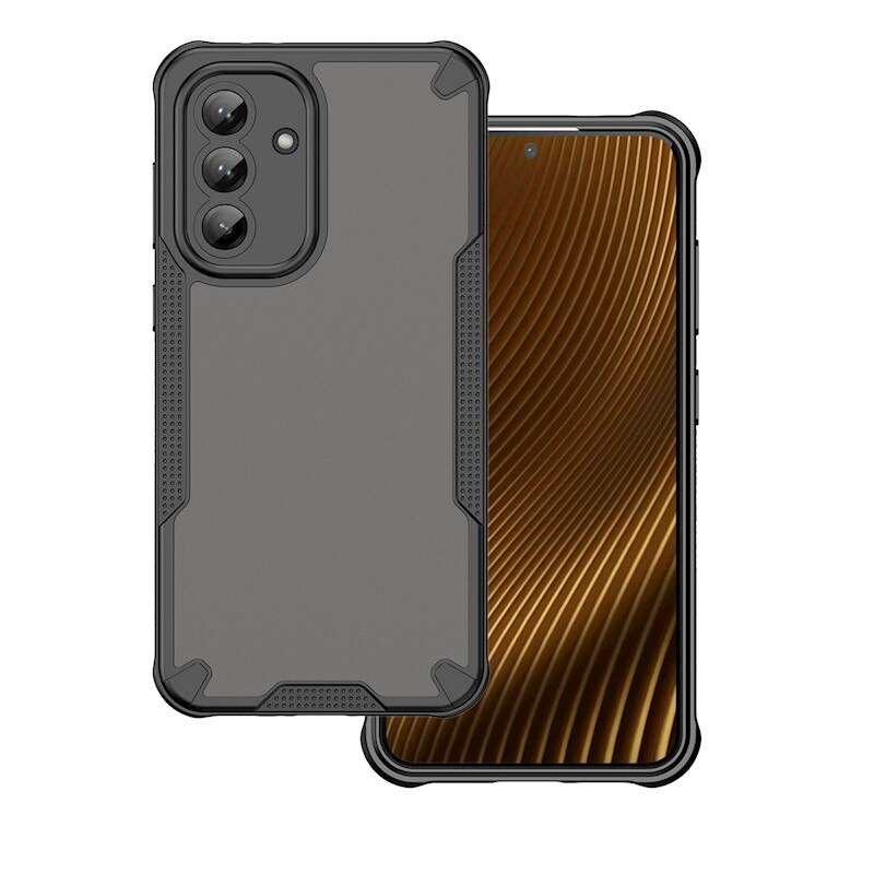 Husa pentru Samsung Galaxy S25, Defender Matt, Protectie Camere, AntiShock, Neagra