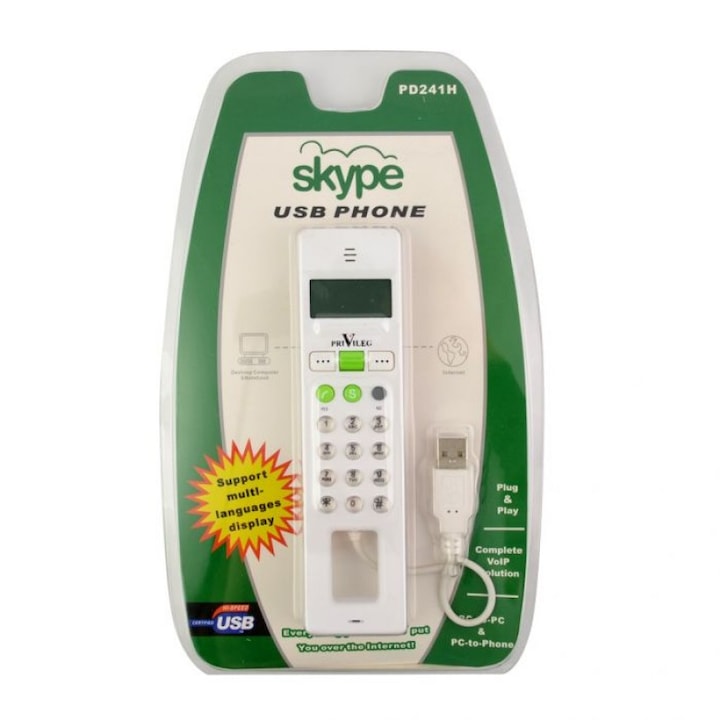 Tелефон за Skype с LCD екран