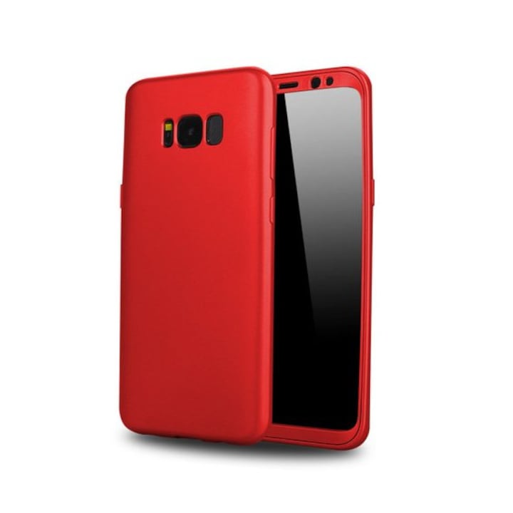 360 кейс за Galaxy S8 Plus Red