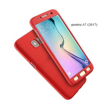 Husa 360 pentru Galaxy A7 (2017) Red Husa 360 pentru Galaxy A7 (2017) Red