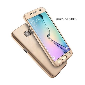 Husa 360 pentru Galaxy A7 (2017) Gold Husa 360 pentru Galaxy A7 (2017) Gold