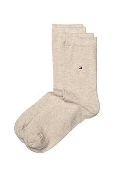 Tommy Hilfiger, Set de sosete lungi - 2 perechi, Bej melange Tommy Hilfiger, Set de sosete lungi - 2 perechi, Bej melange