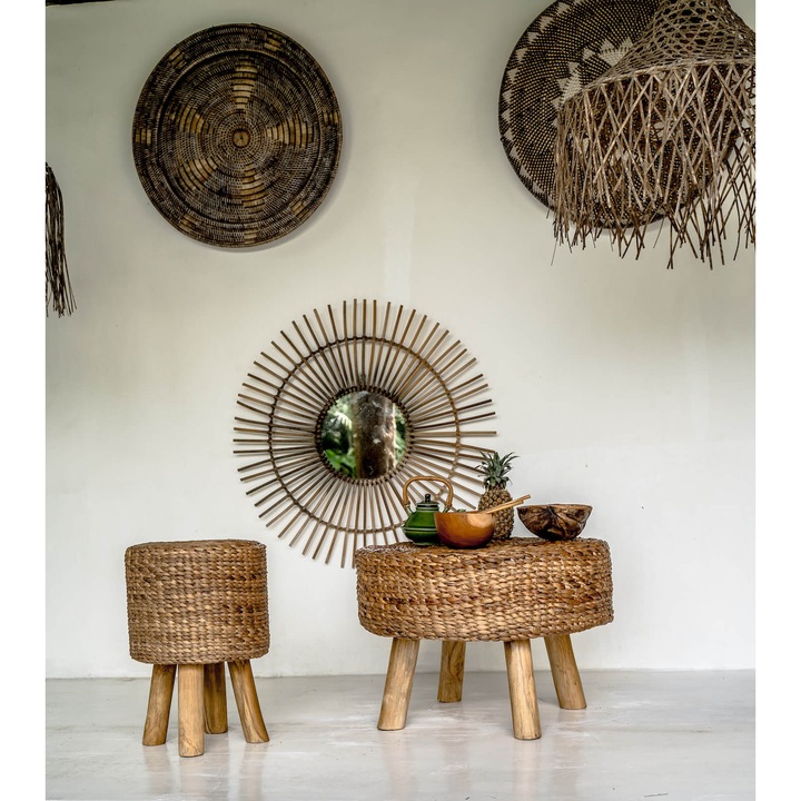 GIGI Monnarita étkezőgarnitúra, 2 részes, natúr, 32x47cm, 62x45cm