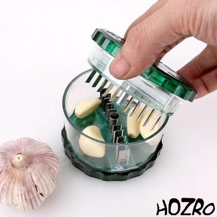 Електрическа резачка за чесън HOZRO, бърза и ефикасна, прецизно рязане на чесън за лесно готвене, зелена
