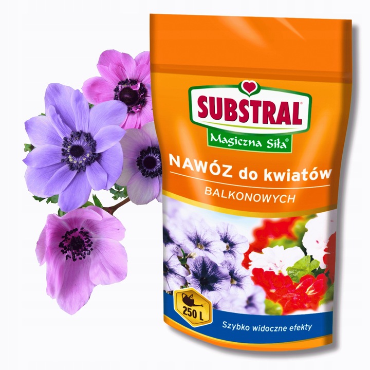 Ingrasamant NPK cu microelemente Substral, 250g, granulat, pentru flori de balcon