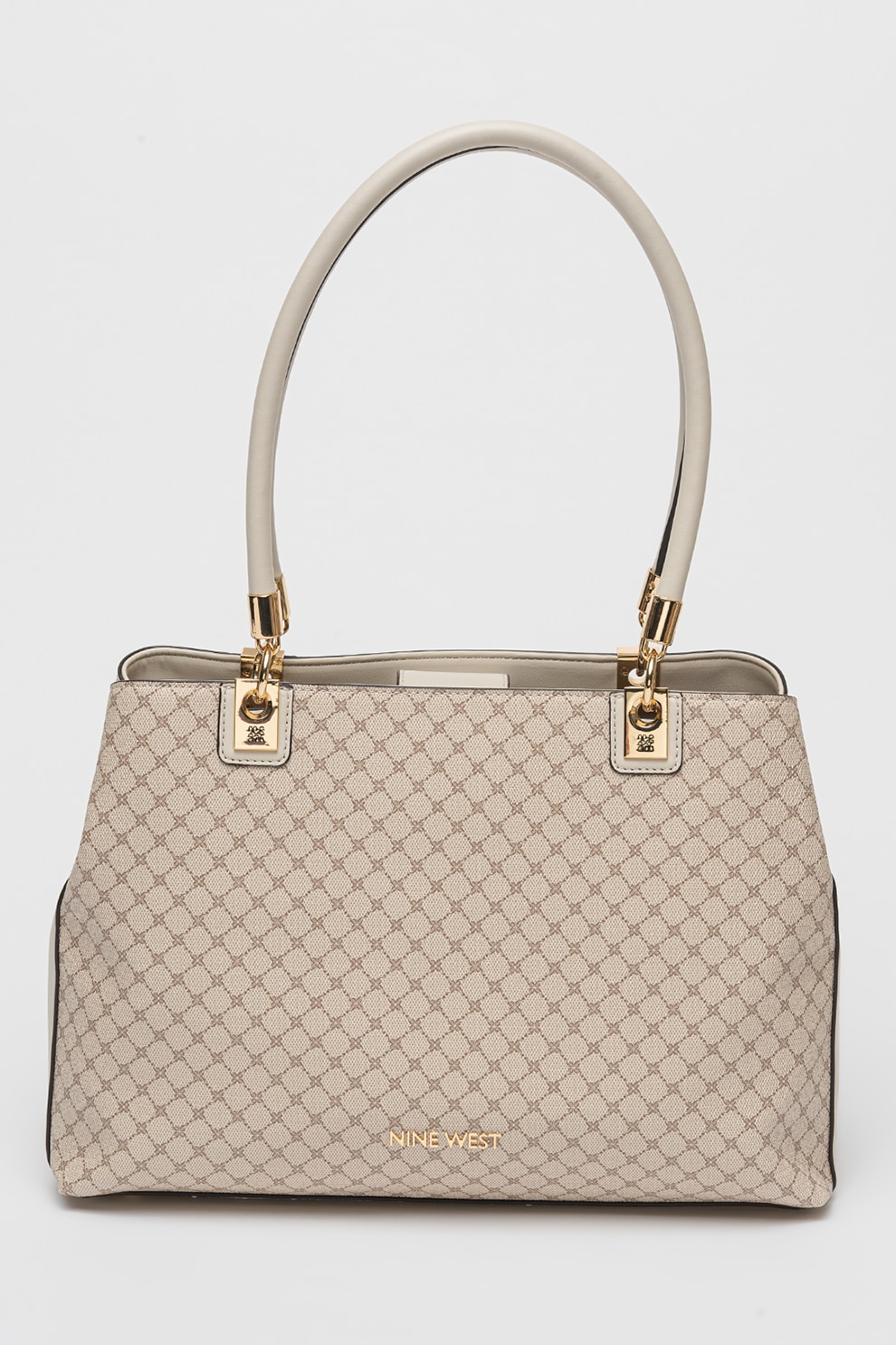 NINE WEST, Geanta din piele ecologica cu bareta de umar, Maro