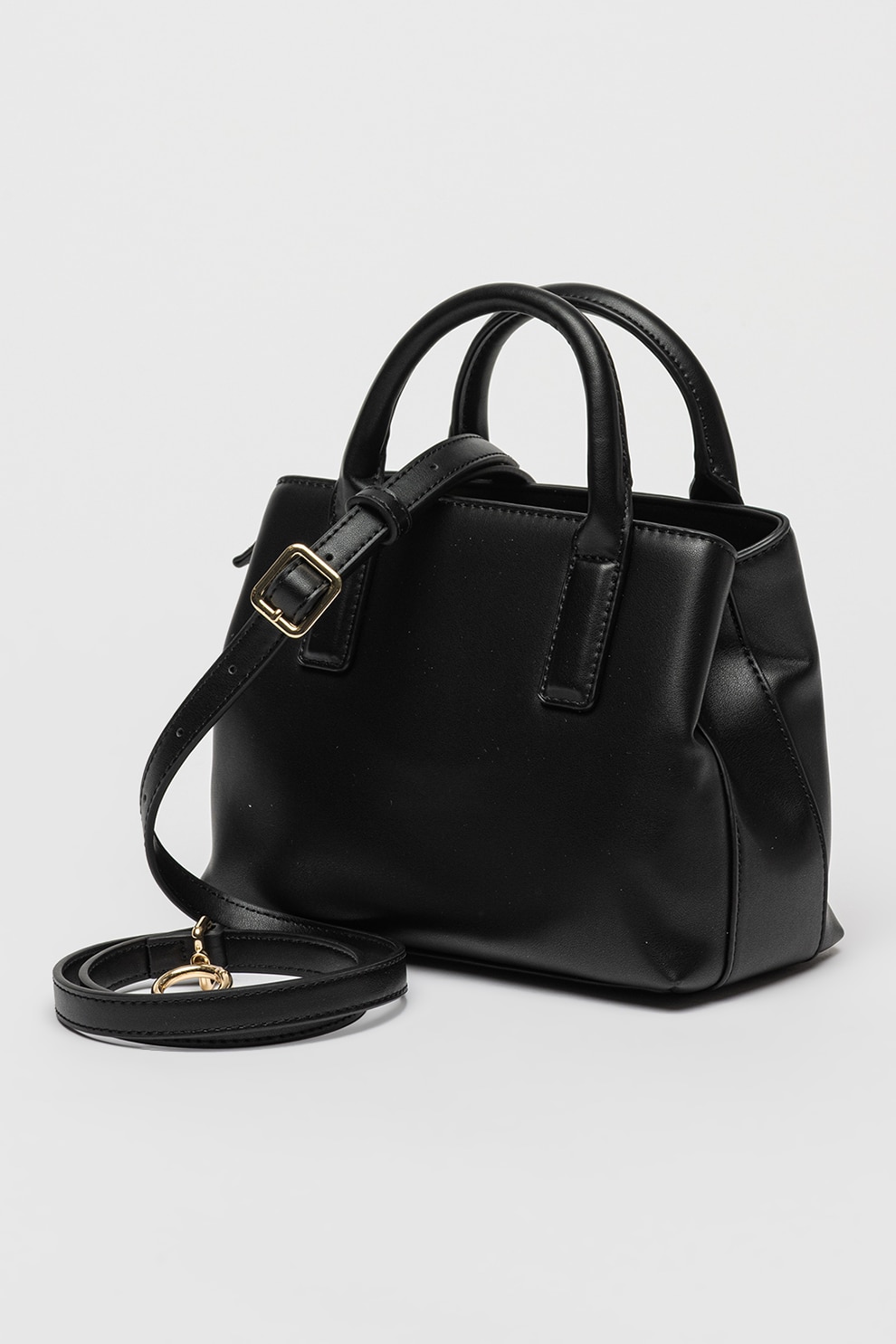 NINE WEST, Geanta de piele ecologica cu bareta de umar si logo