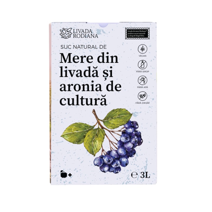 Suc natural de mere din livada si aronia, 3 L