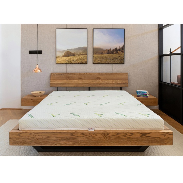 Бамбуков ортопедичен матрак Best Sleep Baby Dream, 160x190x20 см, полиуретанова пяна, кокосови влакна, свалящ се калъф с цип